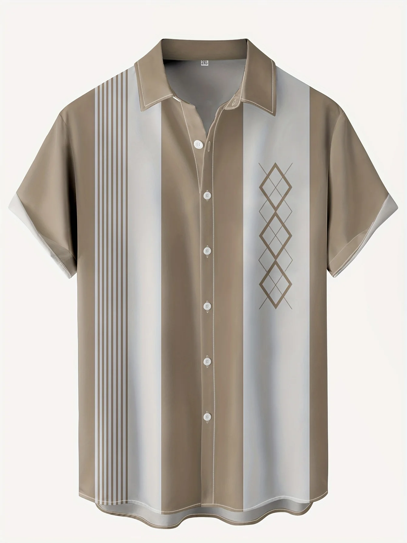 Men Formal Party Wear Shirt - Koszula męska w stylu retro z