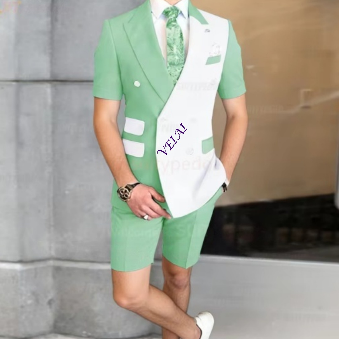 Formal Wear For Men In Wedding - Letni męski dwuczęściowy zestaw casualowy z