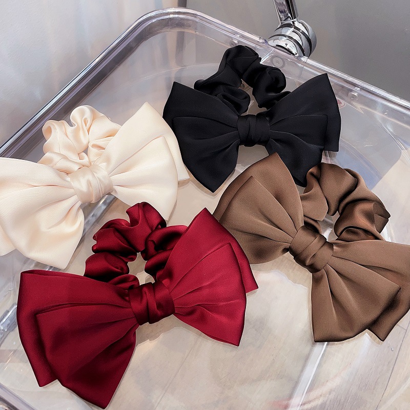 Satin Bow Tie - 1/4 szt. Satynowa Duża Gumka do
