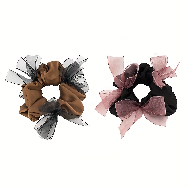 Satin Bow Tie - Organzowa opaska do włosów z satynową