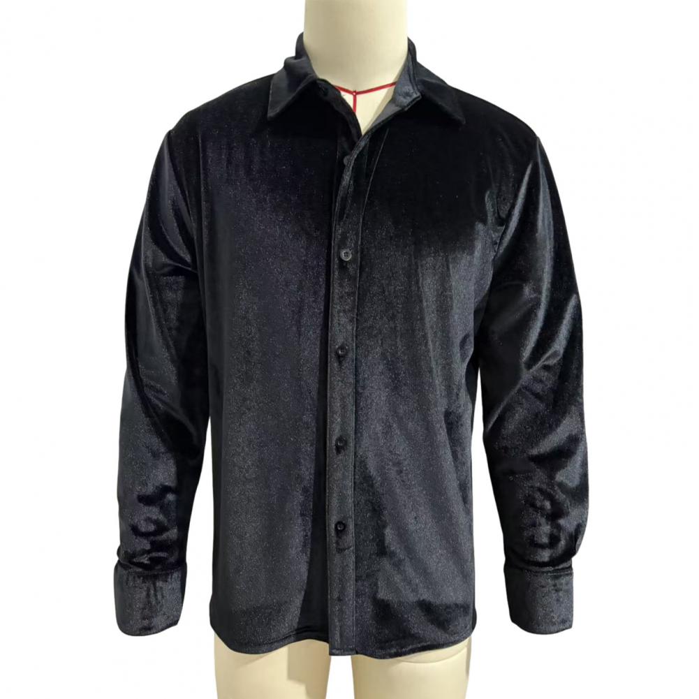 Men Formal Party Wear Shirt - Męska koszula aksamitna, męska aksamitna koszula