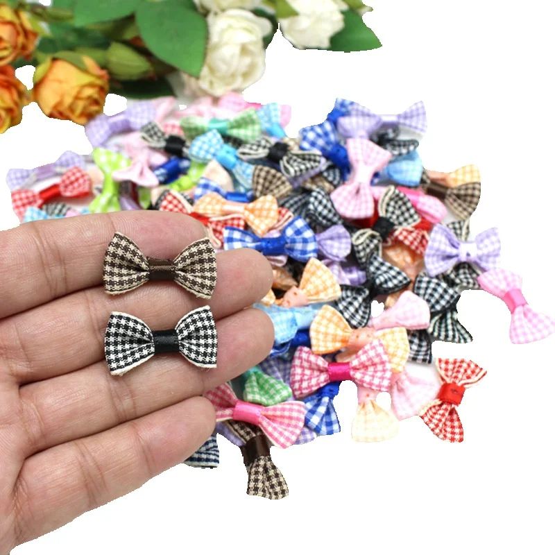 Satin Bow Tie - 30 sztuk/partia 1,5 cm * 3