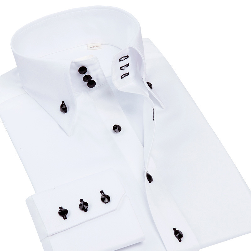 Men Formal Party Wear Shirt - Luksusowa męska koszula slim fit z