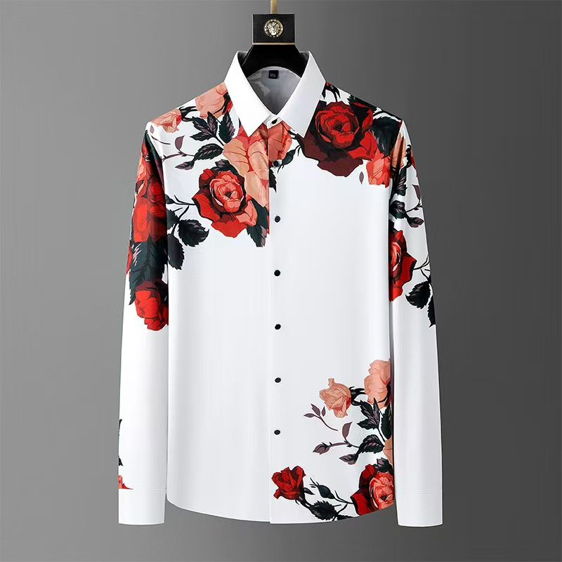 Men Formal Party Wear Shirt - Luksusowa, wysokiej jakości męska koszula z