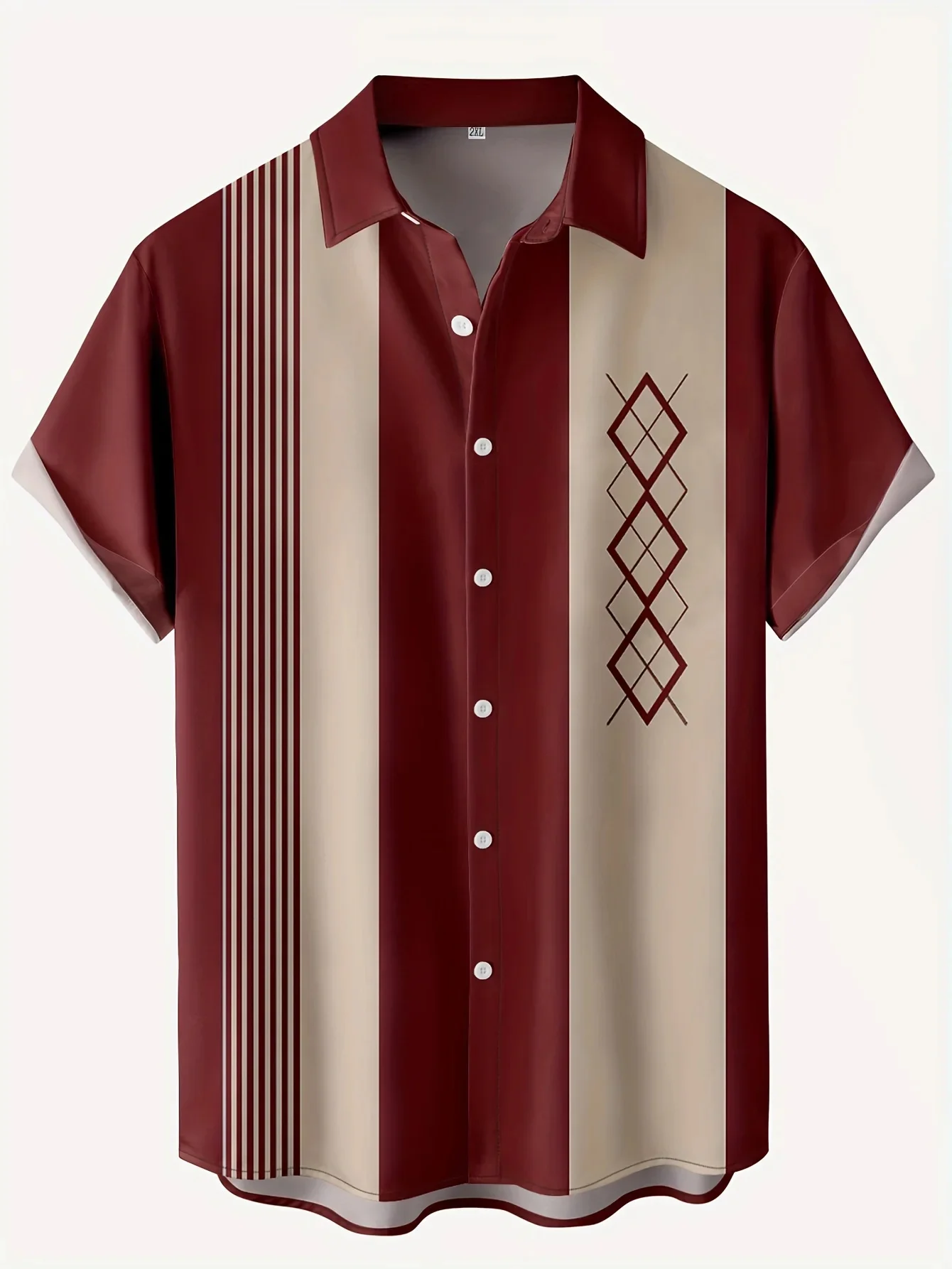 Koszula męska w stylu retro z  – Men Formal Party Wear Shirt recenzja i cena