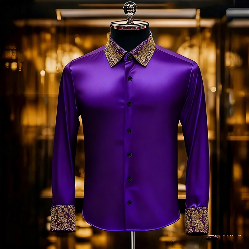 Męska koszula w etnicznym styl – Men Formal Party Wear Shirt recenzja i cena
