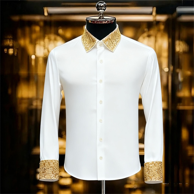 Męska koszula w etnicznym styl – Men Formal Party Wear Shirt recenzja i cena