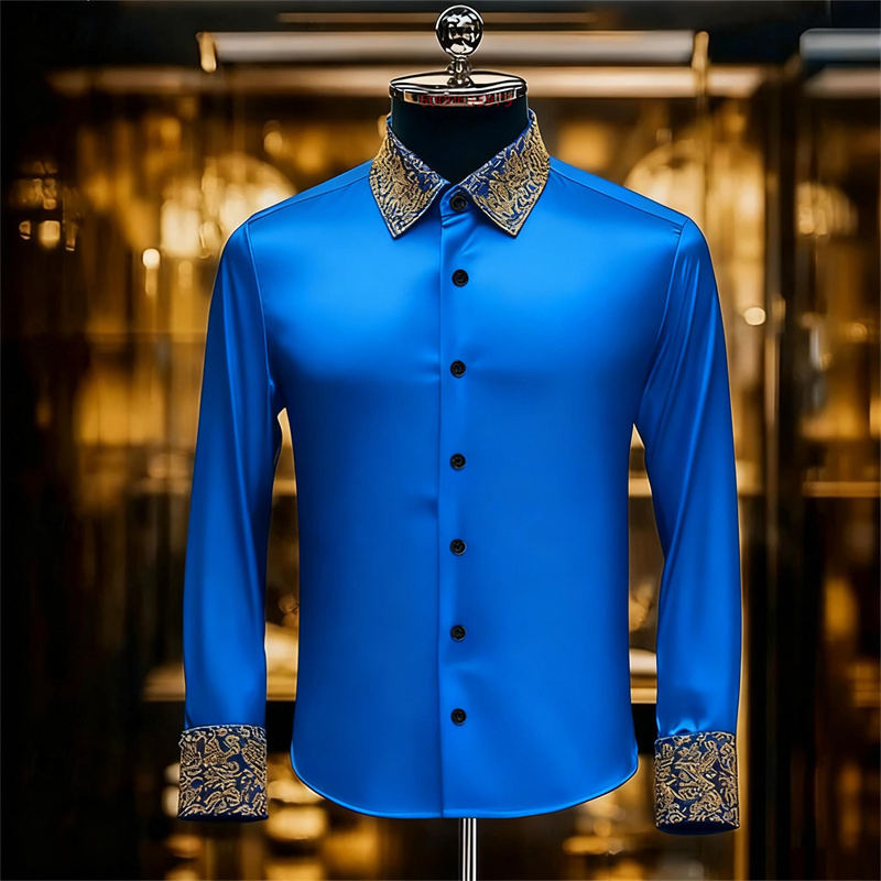 Męska koszula w etnicznym styl – Men Formal Party Wear Shirt recenzja i cena