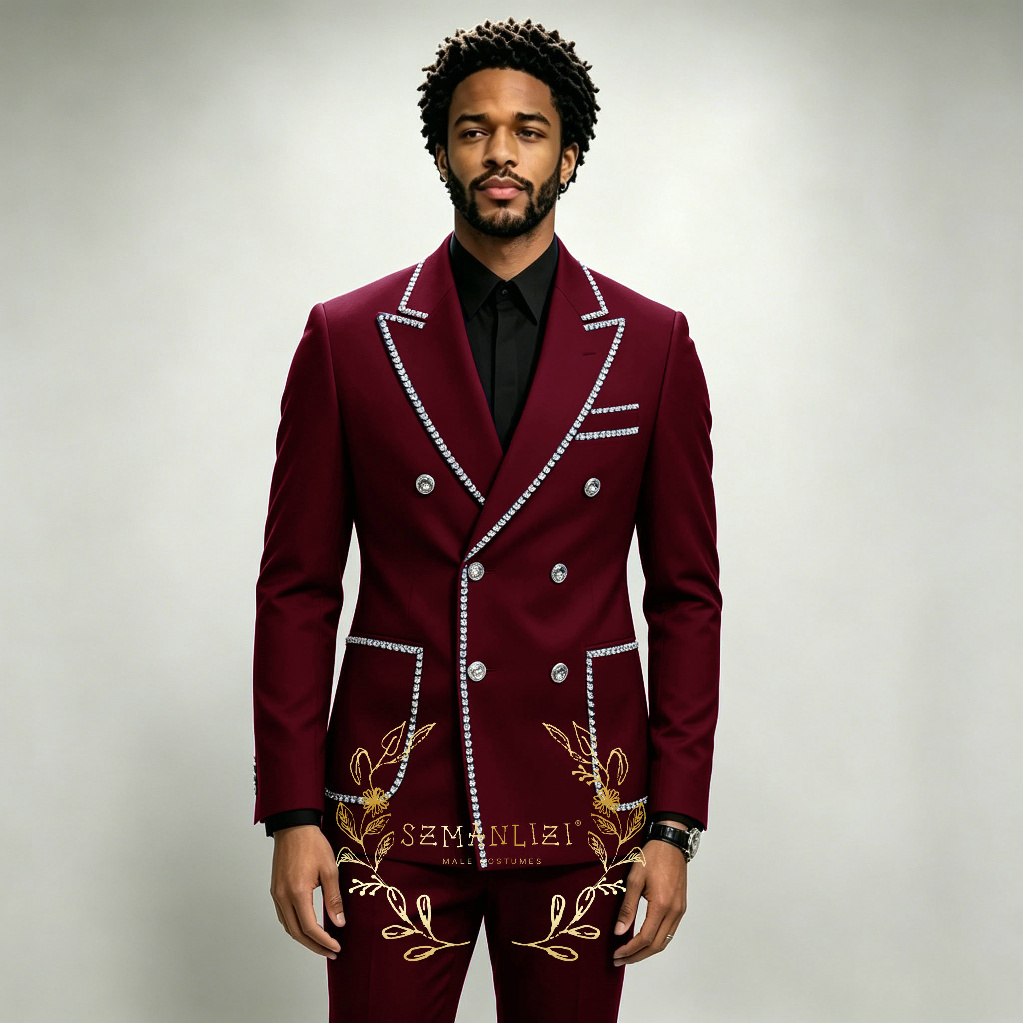 Luksusowe męskie garnitury 2-c – Formal Wear For Men In Wedding recenzja i cena