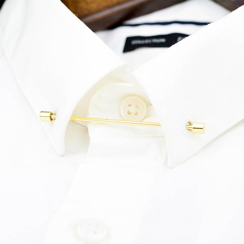 Klips do kołnierzyka koszuli,  – Men Formal Party Wear Shirt recenzja i cena