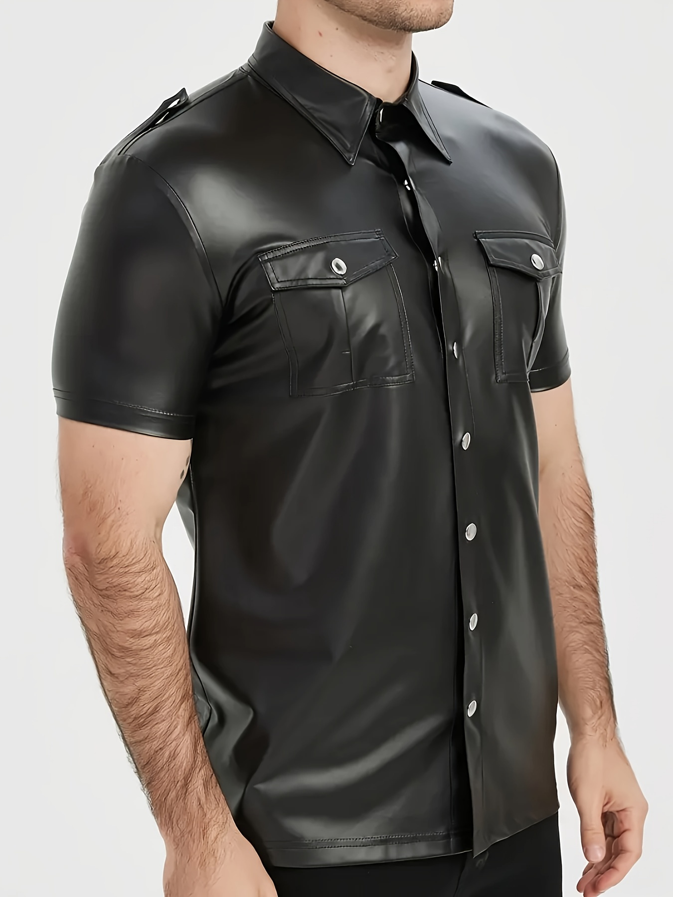 Męska koszula motocyklowa z kr – Men Formal Party Wear Shirt recenzja i cena