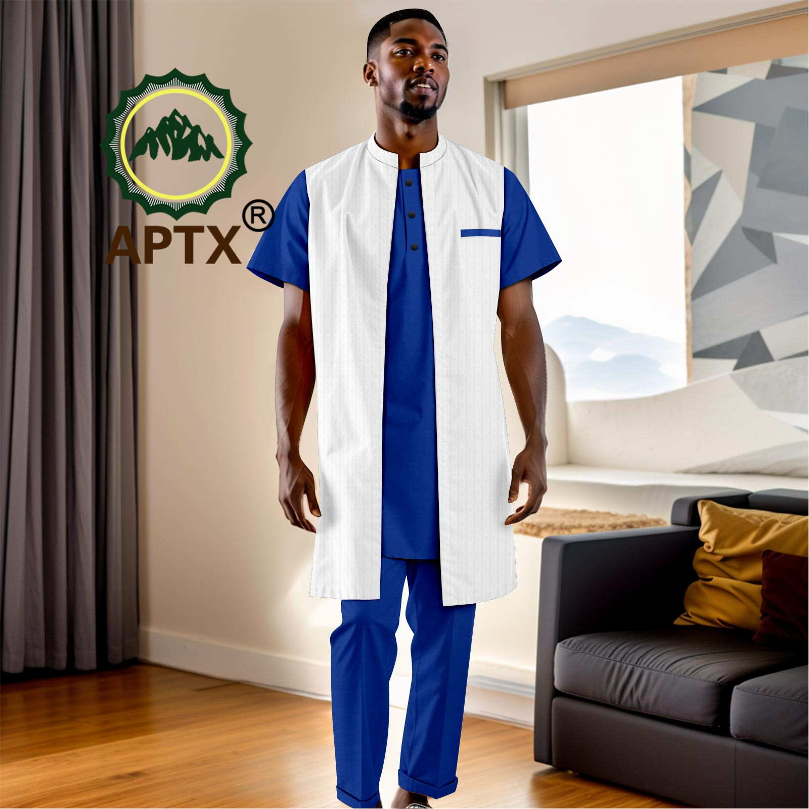 Afrykańskie ubrania męskie Tra – Men Formal Party Wear Shirt recenzja i cena