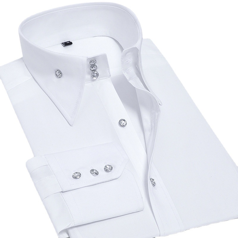Luksusowa męska koszula slim f – Men Formal Party Wear Shirt recenzja i cena