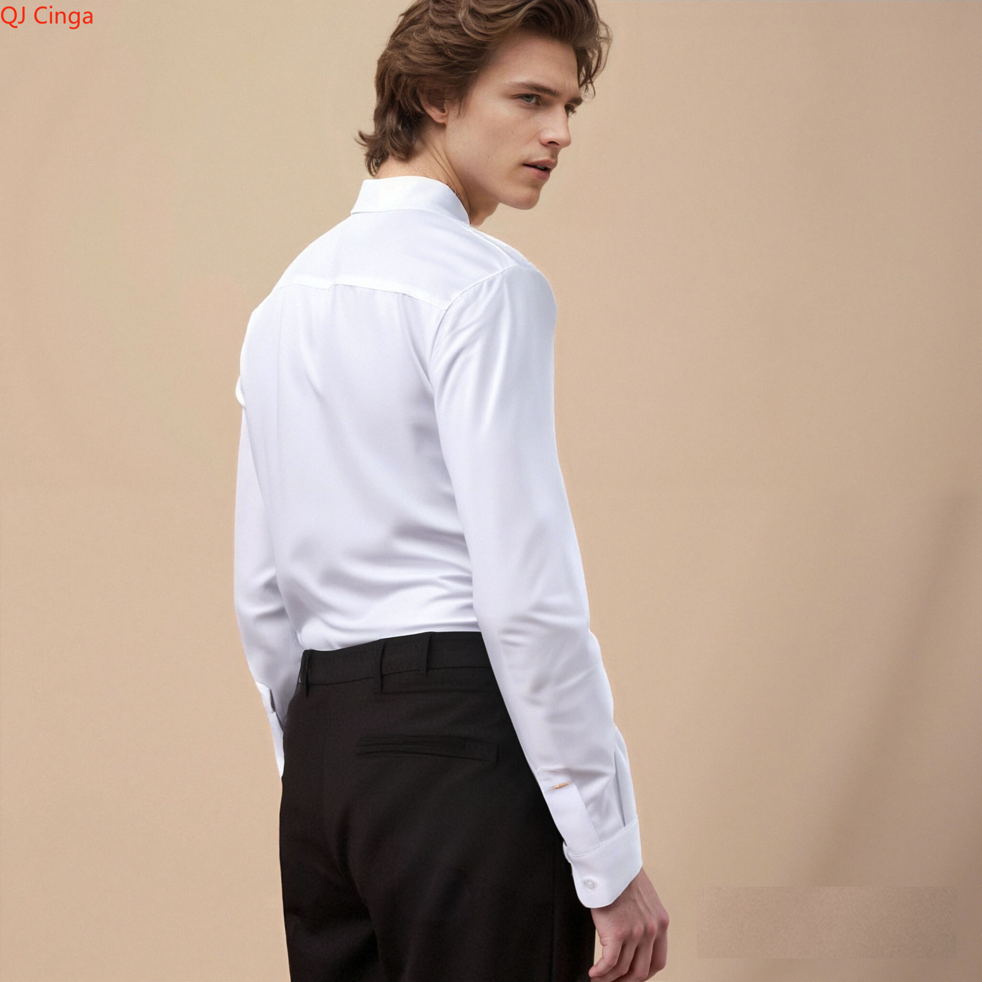 Nowa męska biała koszula smoki – Men Formal Party Wear Shirt recenzja i cena