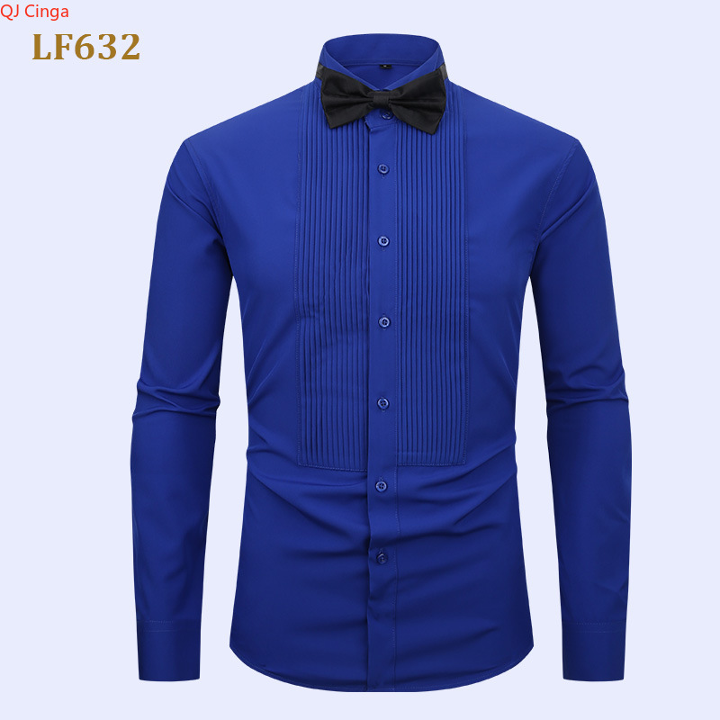 Nowa męska biała koszula smoki – Men Formal Party Wear Shirt recenzja i cena